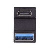 Cablecc USB C Female Angled Opposite U Shape to USB