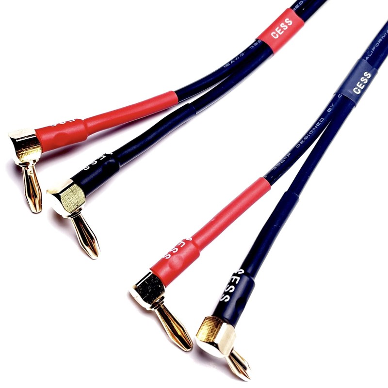 CESS-140-3f Cable de enchufe de ángulo recto banana a macho