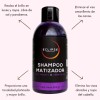 Shampoo Matizador Azul Violeta Platinado Brillo500g Eclipse