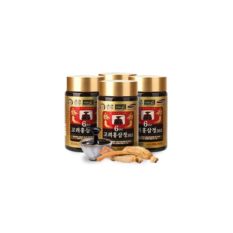 CLNP 4 bottles of 6-year-old Korean red ginseng extract, red