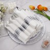 Supernal 60 Pack Pre-Rolled Silver Plastic Cutlery Heavy Duty Wrapped