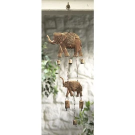 India Elephant & Bells Wind Chime