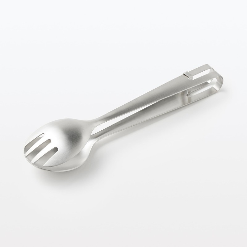 MUJI MC10SA4S Stainless Steel Salad Tongs with Stopper