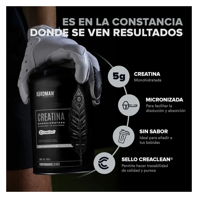 Birdman Creatina Monohidratada 90 Servicios Micronizada