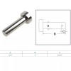 Unbranded Stainless Steel Marine 1/4" Single Hole Clevis Pin Fastener