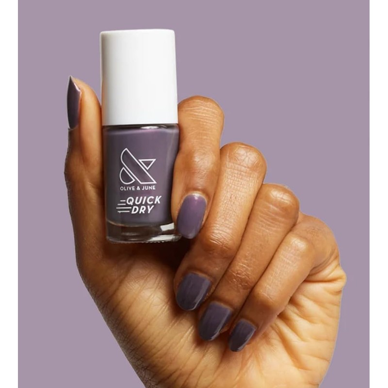 Olive & June Quick Drying Iridescent Nail Polish, Twilight, Purple,