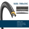 1 Pack 700x35C Reflective Puncture-Proof Road Bike Tire