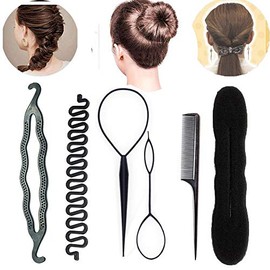 Hair Styling Set, Hair Hairstyles Set, Hair Styling Accessories, Suitable DIY Braid Hair Styling Kit, Flower Hair Styling Tools for Beginners