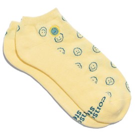 Conscious Step Socks that Support Mental Health - Ankle Smiley, Small
