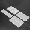 4pcs Storage Box Resin Mold DIY Production Patterned Hollow Flip