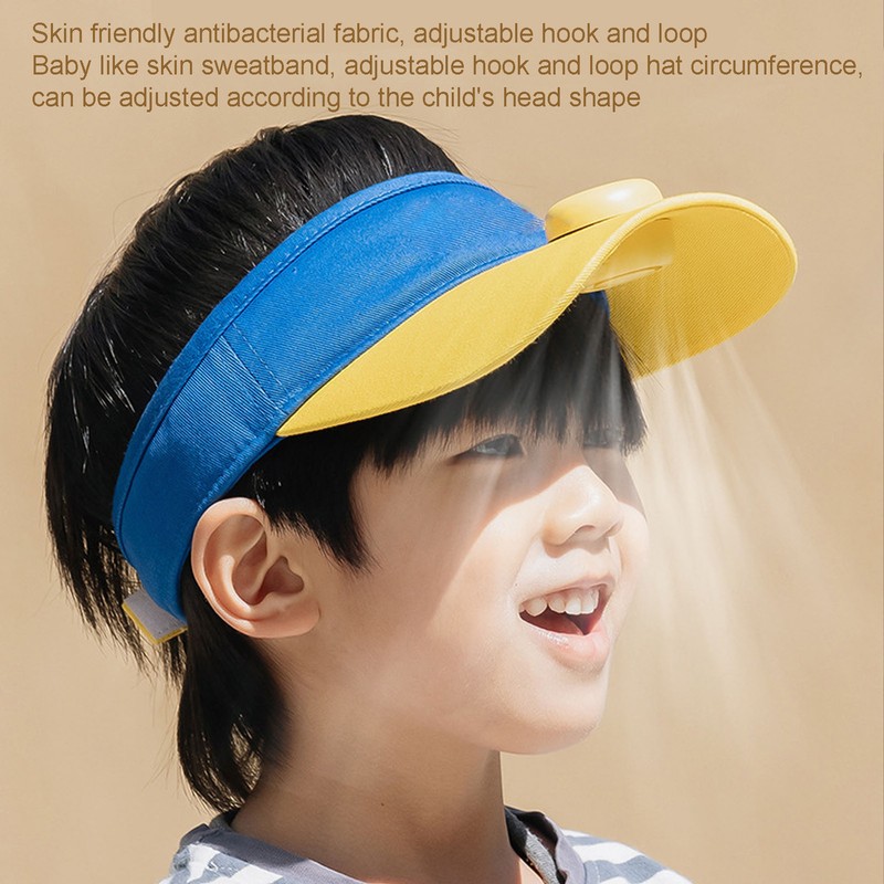 Fan Hat for 6 to 12 Year Old Kids with