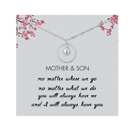 Burning Love Mother Son Necklace Mother Son Gifts Mom Gifts from Son Sterling Silver Necklace for Mom from Son Mothers Day Gifts from Son Mother Birthday Gifts from Son