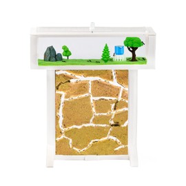 AntHouse - 3D Ant Farm Made of Sand | White T Kit 15 x 15 x 1.5 cm | Includes Ants