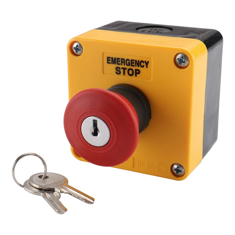 Baomain 660V Red Sign Emergency Stop Push Button Switch &