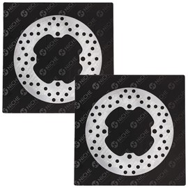 NICHE Front Brake Rotor Set For Yamaha Grizzly 660 5KM-2582T-10-00 5KM-2582T-00-00 ATV