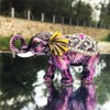 Waltz&F Purple elephant Hinged Trinket Box Bejeweled Hand-painted Ring Holder