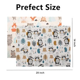 Baby Toddler Pillowcase, 2 Pack 100% Soft Cotton Cot Bed Pillow Pair Cases for Boys Girls Bedding, Kids Pillow Covers 40 x 60cm, Travel Small Pillow Pillowcase with Envelope Closure