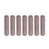 HDmirrorR 1997-2006 Wrangler TJ 7Pcs Matte Black Mesh Grill Inserts