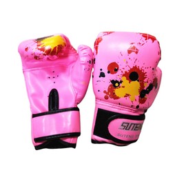 1pair Kids Boxing Gloves, for Children 2-11 Youth Boys Girls Toddler PU Cartoon Sparring Training Boxing Gloves for Kickboxing, Punch Bag, Focus Pads(Pink)