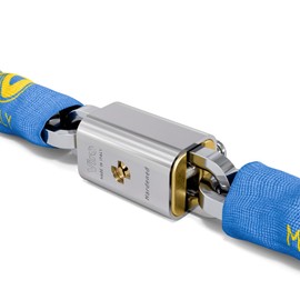 Viro Chain Lock, Motorcycle and Scooter Chain Lock, with Lock, Anti-Tear and Anti-Cut Pole, Semi-Square Chain of 90 cm, 8 mm Section