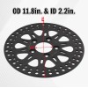Tarazon Black 11.8" Front Brake Rotor For Harley Touring Road