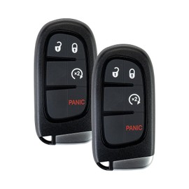 USAKeys Replacement Car Key Fob for 2013/2014/2015/2016/2017/2018/2019 Ram 1500 2500 3500 with FCC ID: GQ4-54T 46 CHIP Part Number: 56046956 433Mhz (Pair)