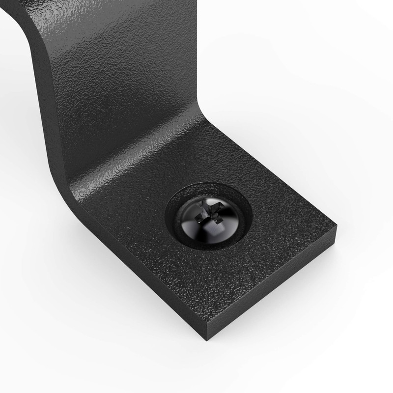VivaLight 8 Inch Straight Bar Barn Door Handle - Black