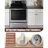W11517331 Stove Knobs Fit for Whirlpool W10850027 W11117415 W11458840 WFE770H0FZ0