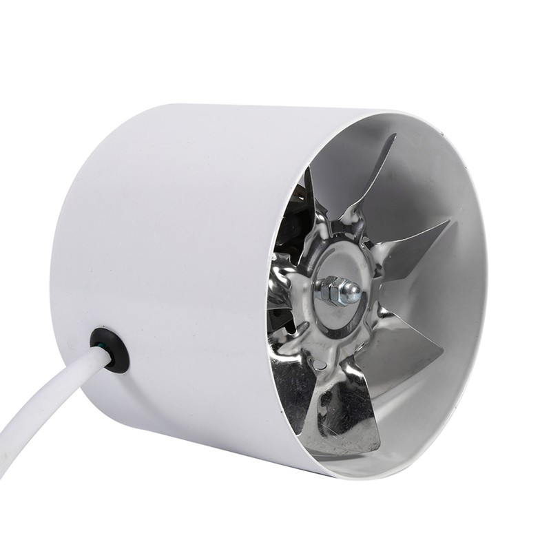 Inline Duct Fan Exhaust Ventilation Home Indoor Air Vent Cooling