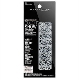 Maybelline Limited Edition Color Show Fashion Prints Mirror Effect Nail Stickers - 40 Urban Jungle
