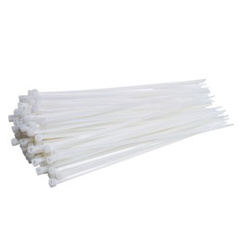 Pack of 100 Professional Cable Ties Industrial Quality White 140 mm x 3.6 mm for Industrial PC Bicycle Nylon Cable Ties Strong Short White 18.2 kg Pull Force Damstone