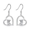 YAFEINI Schnauzer Earrings 925 Sterling Silver Schnauzer Dangle and Drop