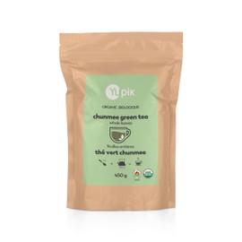 Yupik Organic Whole Green Tea Leaves, Loose Herbal Tea, Non-GMO, Gluten-free, 0.45Kg