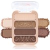 Erinde Eyeshadow Palette with 4 Colours, Matte and Shimmering Eyeshadow