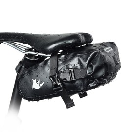 Rhinowalk Bike Saddle Bag Bicycle Seat Bag Cycling Rear Rack Waterproof Tail Bag for Mountain Bike Folding Bike Fixed Gear Bike…