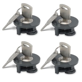 Taicols Pack of 4 Socket Lock with 8 Keys, Safety Lock, Prevent Electricity Theft, Prevents Pet Children Contact with Electrical Devices, for Indoor and Outdoor Use