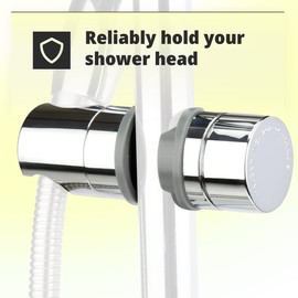 HS Shower Head Holder Bar Pole Bracket Adjustable Chrome Plated Fits Dia. 18mm 19mm 20mm 21mm 22mm 23mm 24mm 25mm Pole, 0799475474231