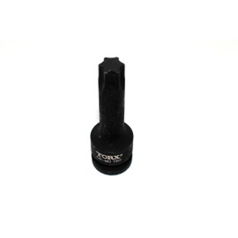 TEMO T60 3 Inch Long Torx Star 6 Point Black Impact Bit Socket Auto Repair Tool 1/2 Inch Square Drive