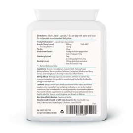 Vitamin C Cherish 60 Capsules - Natural Food Vitamin C Immune Support & Fatigue Reduction Supplement Containing Acerola Cherry and Elderberry - UK Manufactured