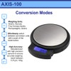 American Weigh Scales AXIS-100 Digital Pocket Scales, Stainless Steel, Backlit