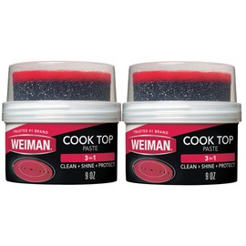 Weiman Weiman Cooktop Cleaner Paste, Easily Remove Burned-On Food, Grease and Watermarks, Leaving Your Glass Cook Top Sparkling