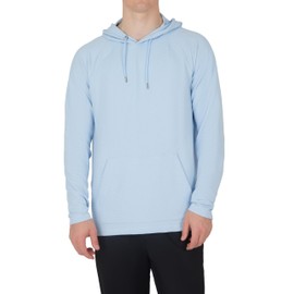 90 Degree By Reflex Mens Super Soft Waffle Hoodie with Kangaroo Pocket - Windsurfer - Small