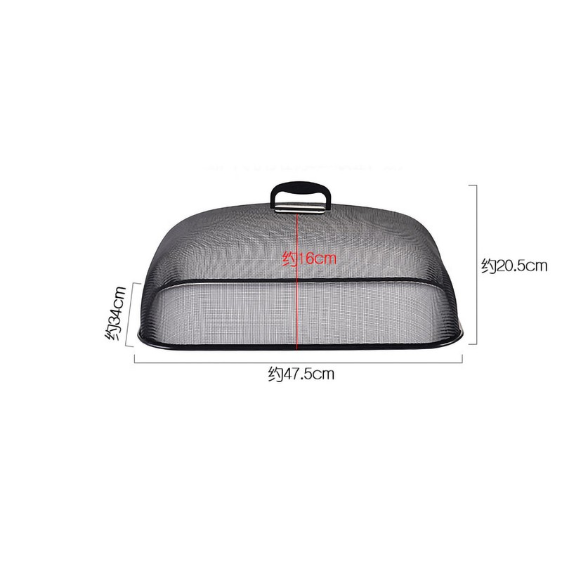 Food Cover Dense Mesh Design 180 Degree Rotatable Simple Iron