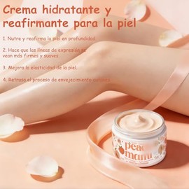 Peach Firming Body Cream 59ml, Crema Corporal Reafirmante, Hidrata Y Reafirma La Piel, Fórmula Ligera Y De Fácil Absorción, Adecuada Para Piernas, Glú