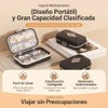 Richome Pastillero de Viaje Impermeable, Pastillero Semanal Portátil