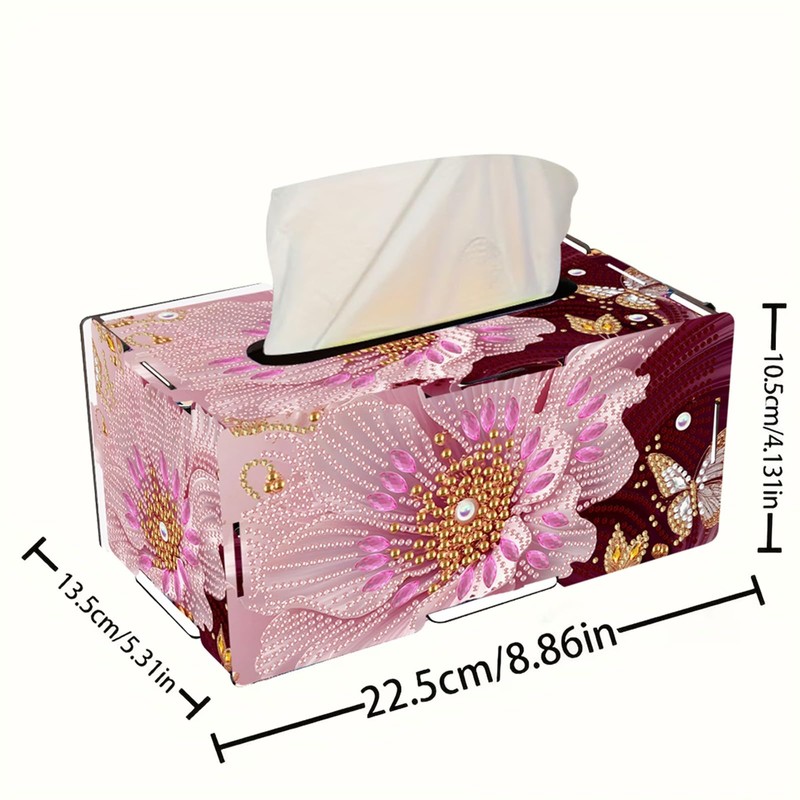ARTopet Paper Towel Box DIY Diamond Art Painting Rectangular Wooden