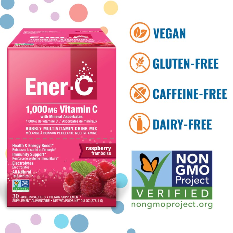Ener-C Multivitamin Drink Mix - Vitamin Packets for Water, Electrolytes