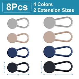 KUNTAERY 8PCS Button Extenders for Jeans, Pants Waistband Expanders, Instant Waist Extender Buttons for Women and Men, No Sew Jeans Waist Extension 1-1.4 Inches