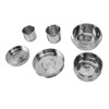 6PCS Portable Cookware Set Rapid Heating 304 Stainless Steel Efficient