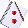 24 x 40mm Round 'Broken Heart' Stickers (SK00044908)